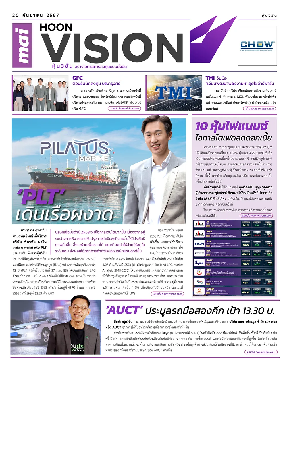 mai HoonVision 20 กันยายน 2567