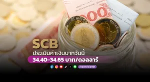 ค่าเงินบาทวันนี้เคลื่อนไหวในกรอบ 40-34.65 บาท/ดอลลาร์ [19/12/2024]