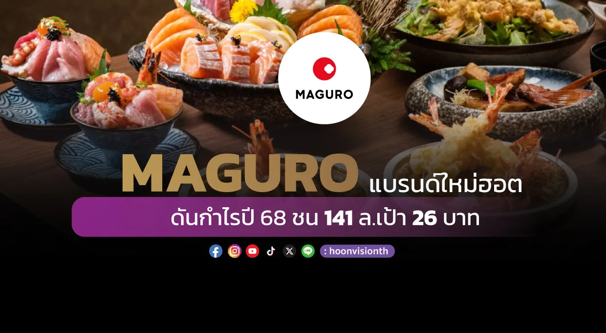 MAGURO แบรนด์ใหม่ฮอต ดันกำไรปี 68 ชน 141 ล.เป้า 26 บาท